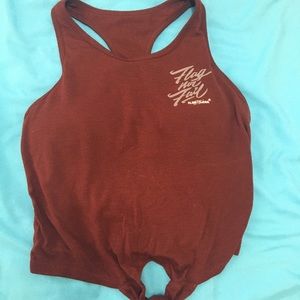 Flag nor Fail crop top